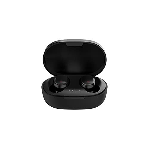 2023 - Auriculares inalámbricos Macaron a juego con Bluetooth 5.0, caja de carga portátil, resinentador, tainment Rundrivers para teléfono (negro, talla única)