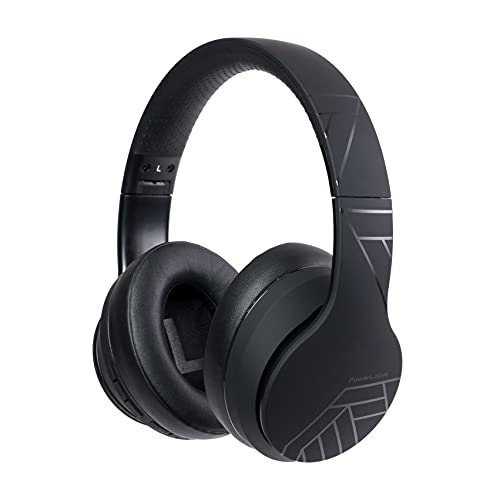 PowerLocus Auriculares Inalámbricos Diadema, Cascos Bluetooth con Micrófono Incorporado, Hi-Fi Sonido Estéreo Super Bass Audifonos Cerrados Inalámbrico y con Cable para iPhone/Samsung/Móviles/iPad/PC
