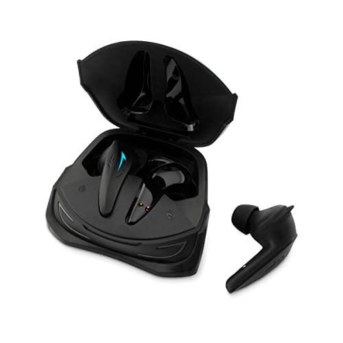 DeepGaming GT1Pro - Auriculares Inalámbricos Bluetooth 5.3 con Cancelación de Ruido, Micrófono, 24h de Autonomía, RGB, Baja Latencia, Resitencia al Agua IPX4, Control Táctil. Negro