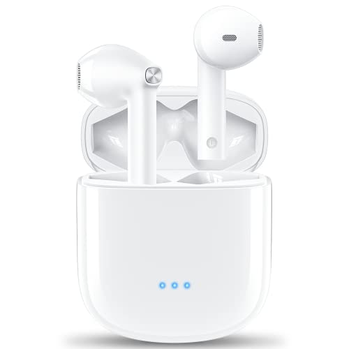 Auriculares Inalámbricos Bluetooth 5.3 Deportivos con 4 Micrófonos, ENC Noise Reduction, Estéreo HiFi, 32 Horas de Reproducción,IPX6 Impermeable,Toque Inteligente,para iPhone Xiaomi Samsung Huawei