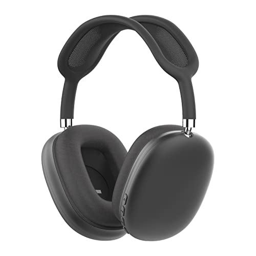 BIGFOX Auriculares Inalámbricos Bluetooth Diadema, Plegable, Sonido Envolvente 3D,Cascos Ligeros con Cable de Datos de 3,5 Mm para MóVil/TV/Pc(Negro)