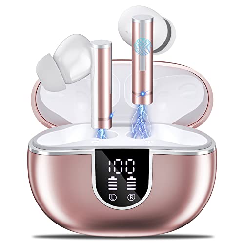 Ulfsaar Auriculares Inalámbricos, 2023 Auriculares Bluetooth 5.3 con HD Micro HiFi Estéreo Reducción de Ruido, Cascos Inalambricos Deportivos con 42H LED Pantalla, Control Táctil, IP7 Impermeables