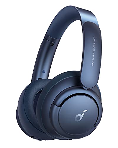 Soundcore de Anker Life Q35 Auriculares Inalámbricos Bluetooth Diadema, Cascos Inhalabricos con Cancelación de Ruido Activa de Varios Modos, Audio Hi-Res LDAC, 40 Horas, para casa, Trabajo y Viajes