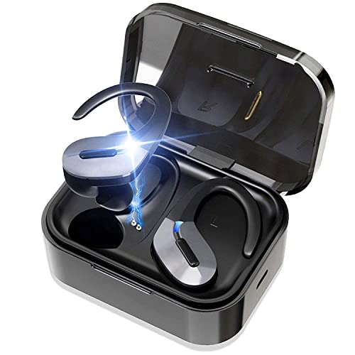 Auriculares inalámbricos Bluetooth 5.0, auriculares estereoscópicos inalámbricos impermeables al sudor IP7, intraaurales Mini auriculares Bluetooth deportivos con tapones para los oídos de silicona