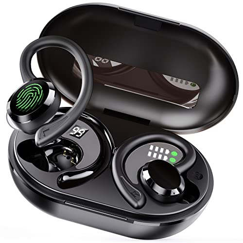 Auriculares Inalámbricos, Auriculares Bluetoth 5.1 Hi-Fi Estéreo, Cascos Inalambricos Bluetoth con Microfono Auriculares Deportivos IP7 Impermeable, CVC8.0 Cancelación de Ruido Auriculares Running