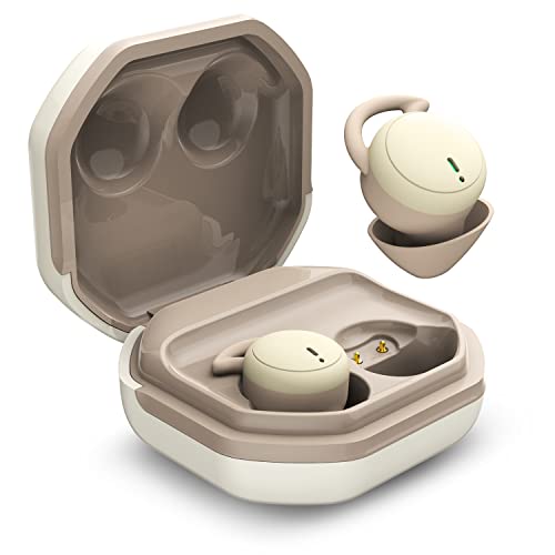 ATHRZ Mini auricular Bluetooth invisible, verdadero auricular estéreo inalámbrico, sonido de alta fidelidad, con funda de carga, control táctil para el trabajo, deporte (desnudo)