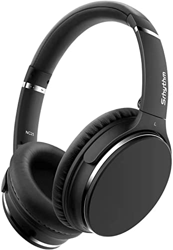 Srhythm Auriculares de Diadema Estéreo Inalámbricos con Cancelación de Ruido. NC25 Headhpones Ligeros Plegables con Hi-Fi, Micrófono Integrado (Reacondicionado)