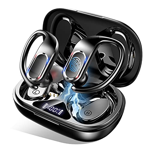 Auriculares Inalámbricos Deportivos, Auriculares Bluetooth 5.3 Deporte con 4 CVC8.0 Mics, 2023 Cascos Inalambricos Sport IP7 Impermeable 56H Estéreo Auriculares Running, Cancelación de Ruido, USB-C